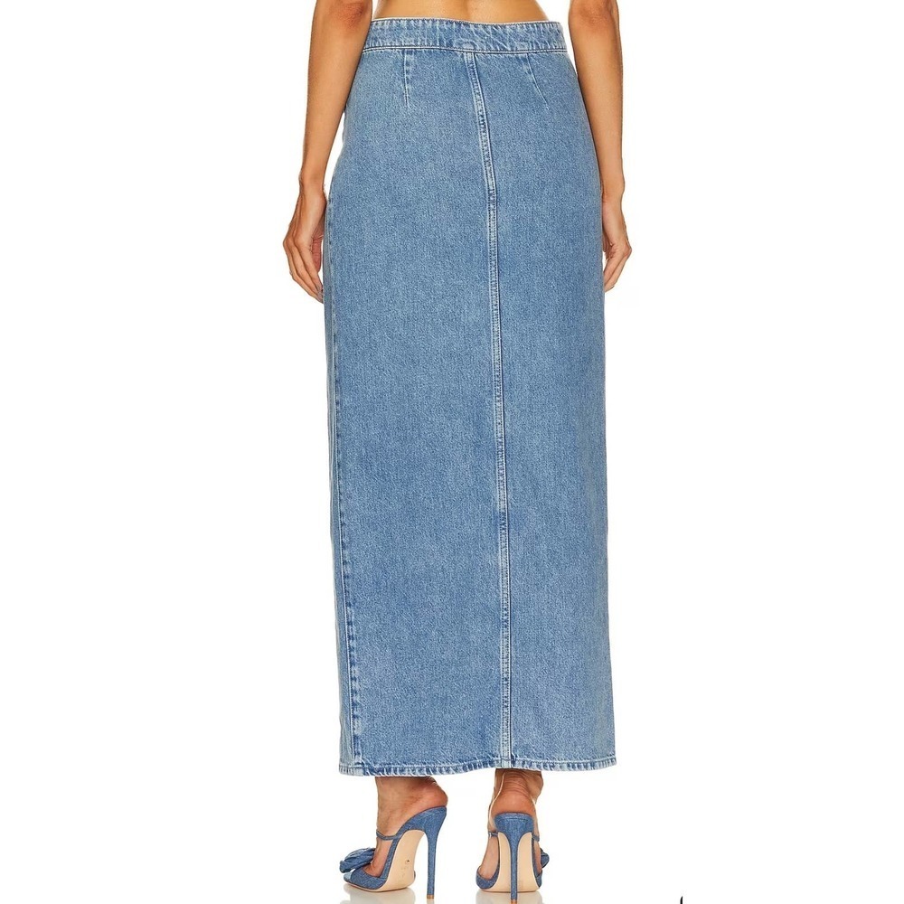 NWT Revolve Lovers and Friends Marsella Rosette Maxi Skirt in Rose Size Large - Picture 2 of 8